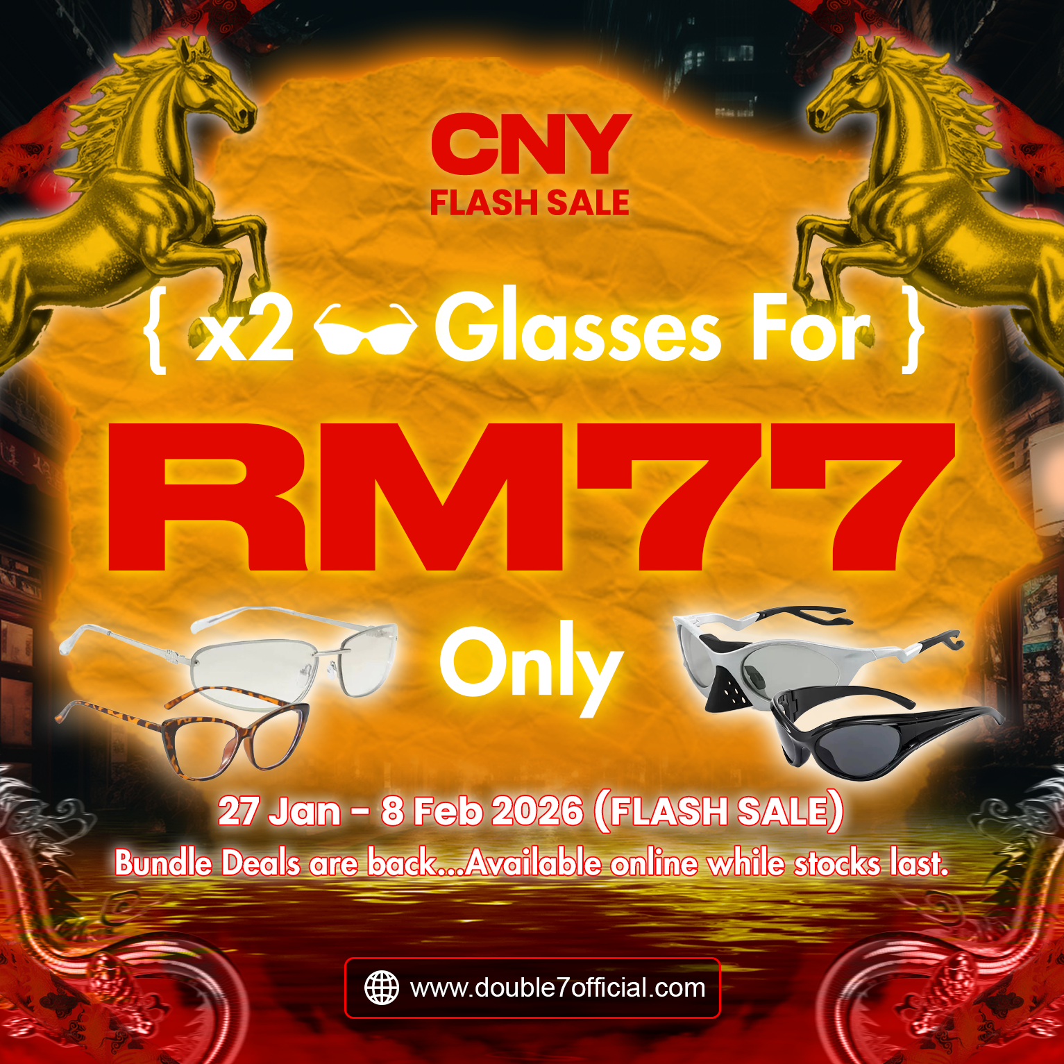 Buy 2 Glasses for RM77