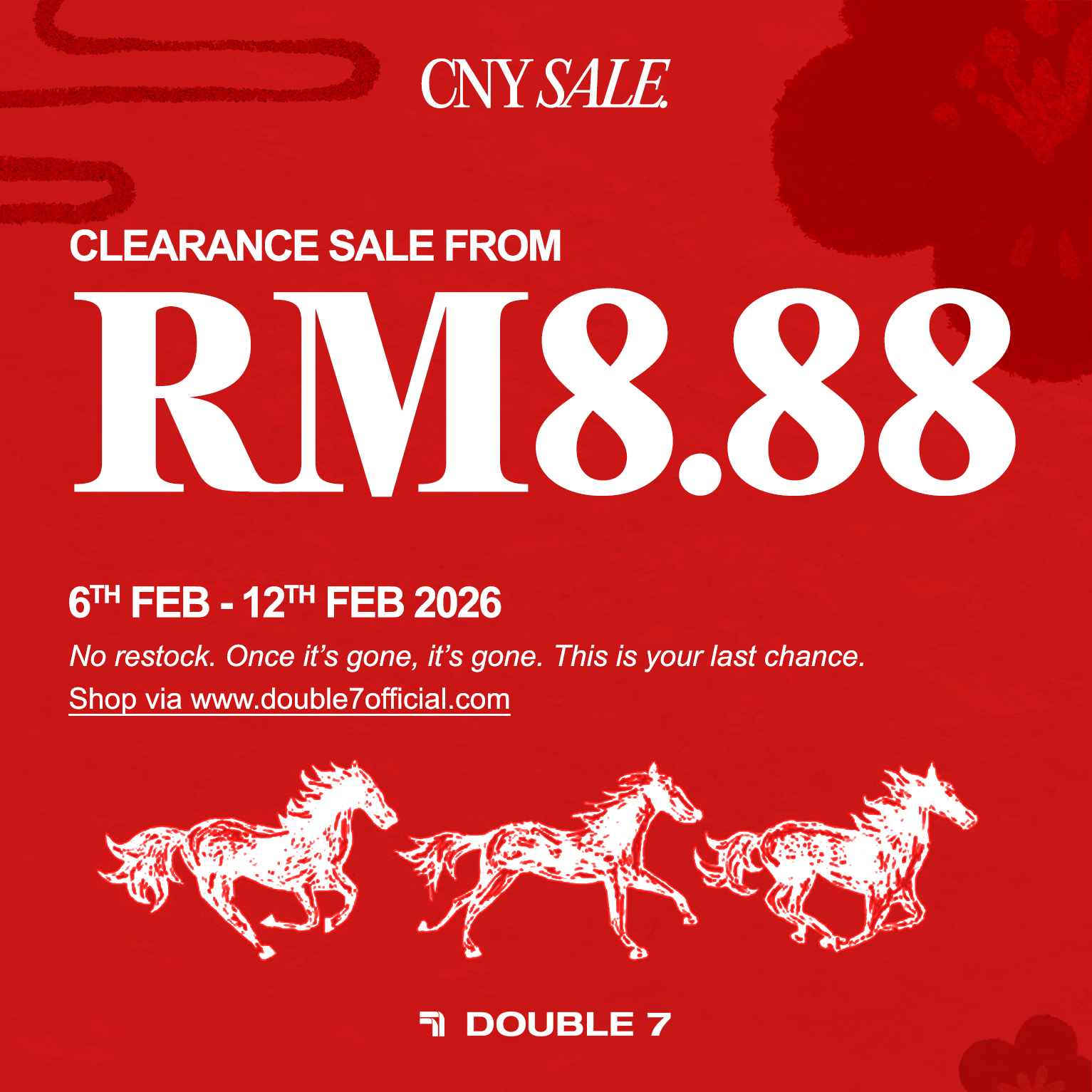 Clearance from RM8.88