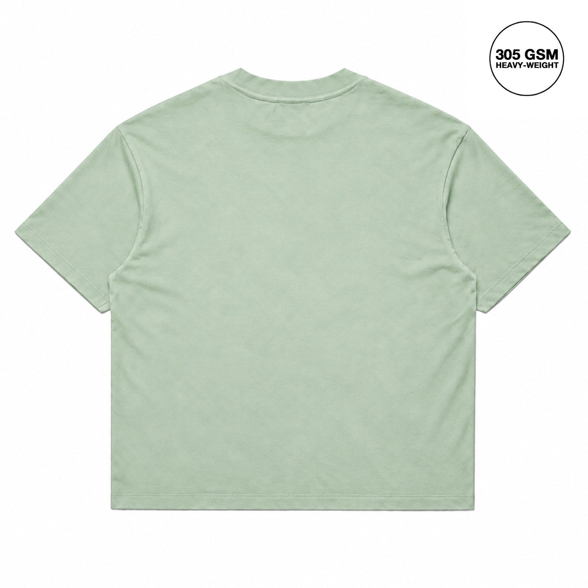 DOUBLE SEVEN Script Logo T-Shirt (Sage) - back