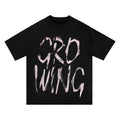 Growing Suede Logo Printed T-Shirt