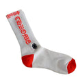 Chrome Hearts Contrast Stripe Unisex Long Socks (Logo Red)