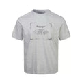 Made Extreme Typewriter Printed Washed T-Shirt (Grey)