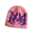 Fuzzy Monster Doodle Knit Beanie