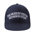 The Museum Visitor Embroidered Bunny Baseball Cap (Navy)