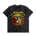 Metallica Beauty & Skeleton Oversized Washed T-Shirt (Preorder)