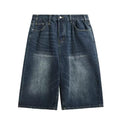 Inflation Washed Straight Denim Jorts