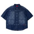 Against Lab Al Emboss Chapo Shirt (Dark Blue)