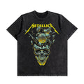 Metallica Clock Skeleton Oversized Washed T-Shirt (Preorder)