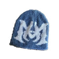 Fuzzy Monster Doodle Knit Beanie