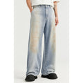 Inflation Wide-Fit Rust Faded Denim Jeans