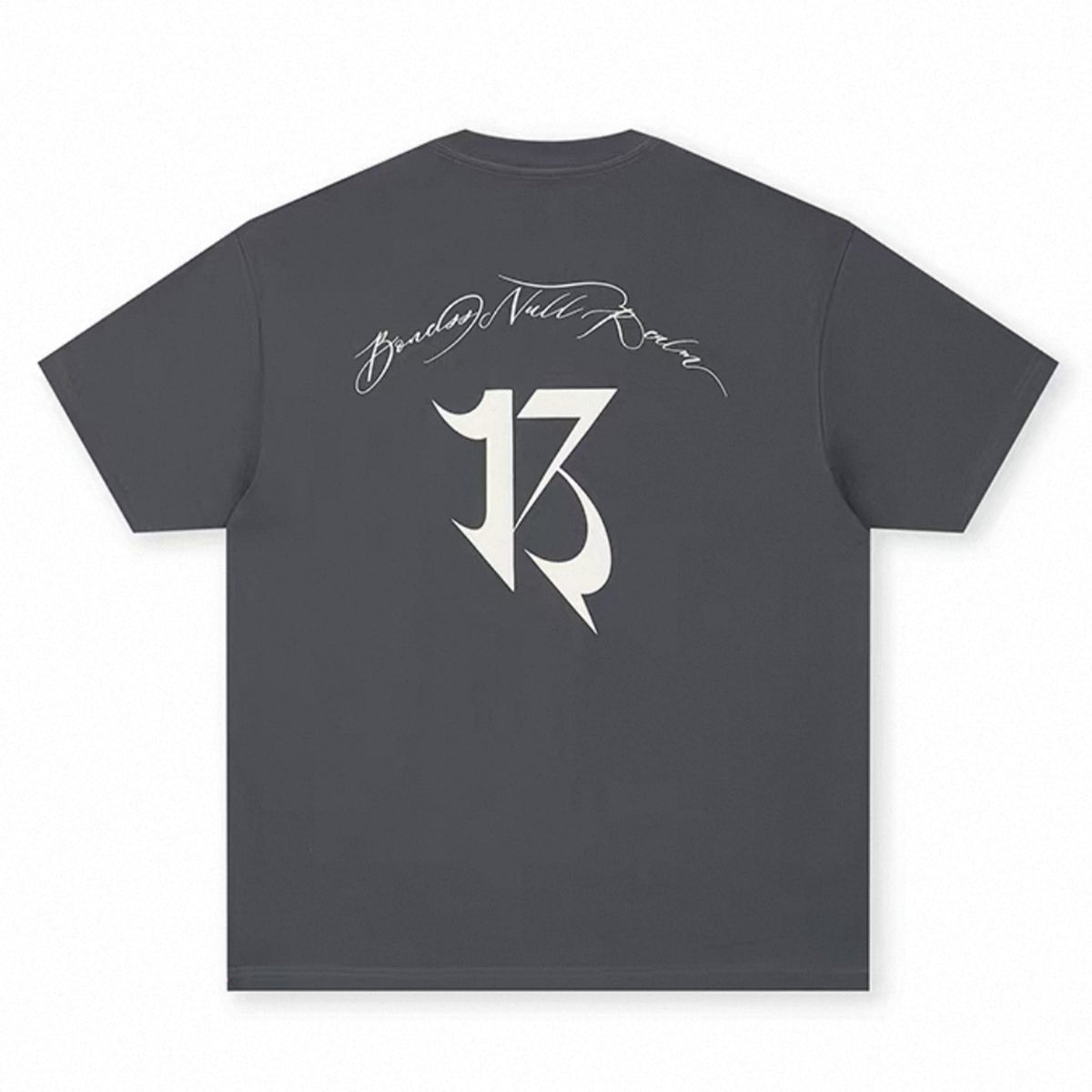 Boneless Script Logo Oversized T-Shirt – Double 7 Official