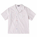 Iconslab Contrast Plaid Checkerboard Cuban Shirt