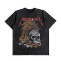 Metallica Skeleton Wolf Oversized Washed T-Shirt (Preorder)