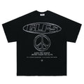 3D "GLFS" Heavy Printed Oversized T-Shirt
