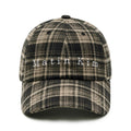 Matin Kim Maillard Plaid Baseball Cap (Coffee)