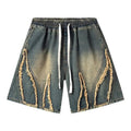Pilot Dragon Washed Drawstring Denim Shorts (Preorder)