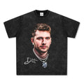 Luka Doncic Portrait Oversized Washed T-Shirt