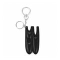 Crying Center Leather Basic Logo Keychain