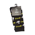 FR2 Bunny Graphic Unisex Long Socks (Letter Black Yellow)