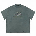 Mason Prince Metallic Distressed Oversized T-Shirt (Green)