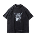 Doberman Retro Washed Printed T-Shirt