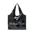 Matin Kim Cracked Logo Glossy Bag (Black)