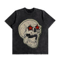 Stars Skull Oversized Washed T-Shirt (Preorder)