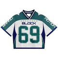No 69 Block Mesh Boxy Jersey
