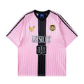 Letsrock 09 Embroidered Contrast Oversized Jersey