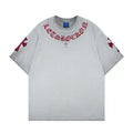 Lostrocker Washed Embroidered Crewneck T-Shirt