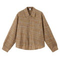 Inflation Long-Sleeve Crinkle Plaid Shirt