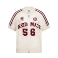 Bkid Made Knitted Stripe Mesh Cuban Shirt