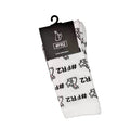 FR2 Bunny Graphic Unisex Long Socks (Letter White）