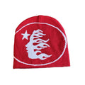Flame Face Graphic Knit Beanie