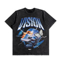 Cyber Butterfly Oversized Washed T-Shirt (Preorder)