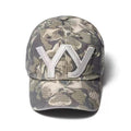 OPEN YY Embroidered Logo Washed Baseball Cap (Camouflage)