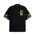 M-Floral Embroidery Oversized T-Shirt