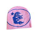 Flame Face Graphic Knit Beanie
