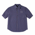 Iconslab Contrast Plaid Patchwork Cuban Shirt