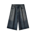 Lemanism Denim Washed Casual Shorts (Preorder)