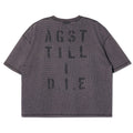 Against Lab Waffle A.F. Boxy Tee (Washed Grey)