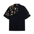 Bkid Doodle Icons Oversized Casual T-Shirt