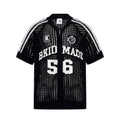 Bkid Made Knitted Stripe Mesh Cuban Shirt