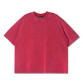 Against Lab Single Stitch Washed Cropped Tee (Red)