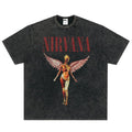 Nirvana Retro Angel Heavy Washed T-Shirt