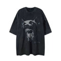 Doberman Retro Washed Printed T-Shirt III