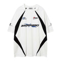 Borfend Retro Contrast Oversized T-Shirt