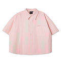 Against Lab Seersucker Stripe Chapo Shirt (Pink)