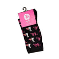 FR2 Bunny Graphic Unisex Long Socks (Graphic Black Pink)