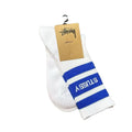 Stussy Embroidered Logo Unisex Long Socks (Stripe White Blue)